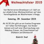 Weihnachtsfeier Vorlage Word Cool Weihnachtsfeier 2015 Reiterverein