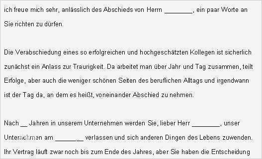 Abschiedsmail An Kunden Vorlage Süß Abschiedsrede Für