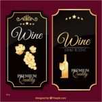 Weinetiketten Vorlagen Kostenlos Bewundernswert Luxury Wine Labels In Vintage Design Vector