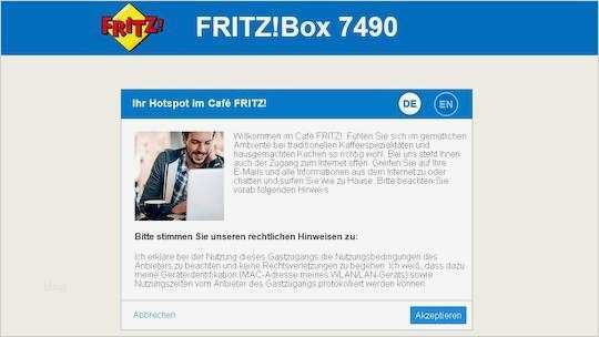 FRITZ Box 7490 Neues Labor macht Gastzugang persönlich