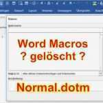 Word Kann Die Vorhandene Globale Vorlage Nicht öffnen Fabelhaft Word Alle Makros Sind Weg Wo Findet Man Word Vorlage