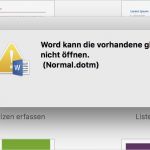 Word Kann Die Vorhandene Globale Vorlage Nicht öffnen Schönste normaltm Microsoft Munity