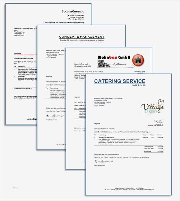 Word Vorlage Rechnung Angebot Lieferschein und Briefe