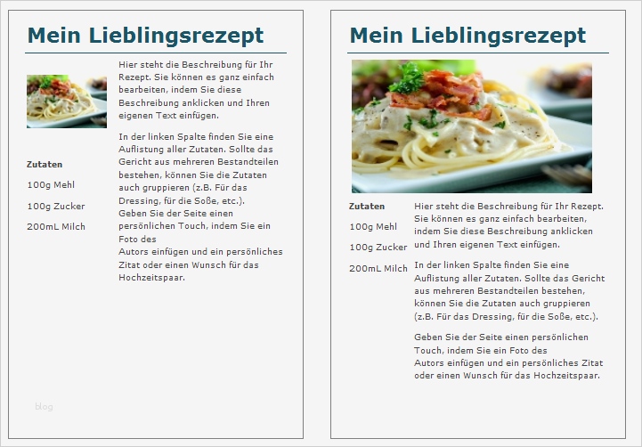 Word Vorlage Rezeptbuch Inspiration Schritt Für Schritt ...