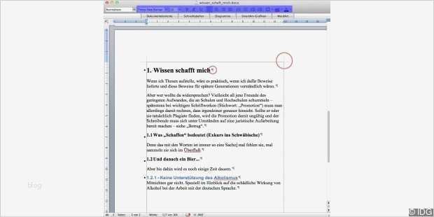 Wissenschaftliche Arbeiten mit Word gestalten Macwelt