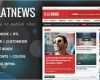 Wordpress theme Vorlage Süß Flatnews – Responsives Magazin Wordpress Vorlage