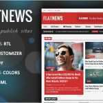 Wordpress theme Vorlage Süß Flatnews – Responsives Magazin Wordpress Vorlage