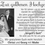 Zeitungsanzeige Goldene Hochzeit Vorlagen Einzigartig Grußanzeige Familienanzeigen Herzliche