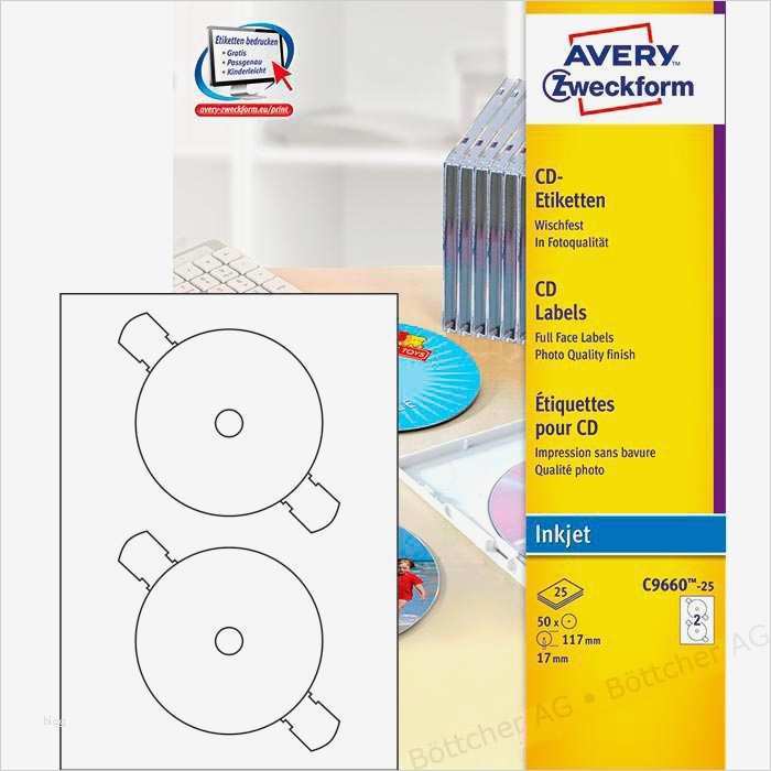 Zweckform C9660 25 SuperS CD Etiketten